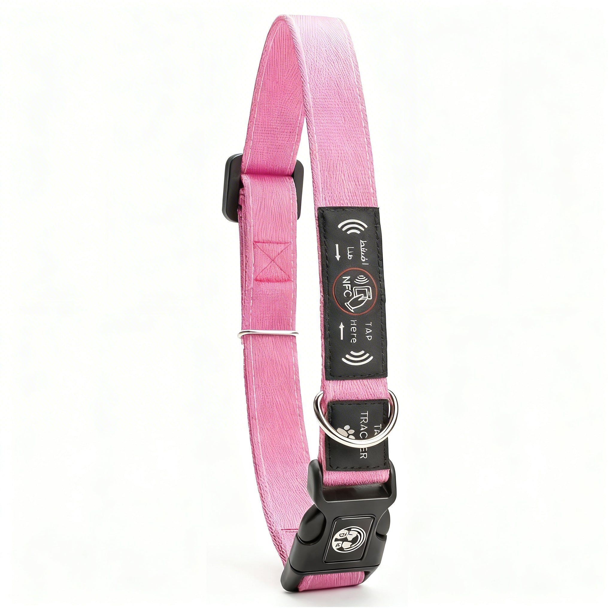 NFC Smart Dog Collar – Pink