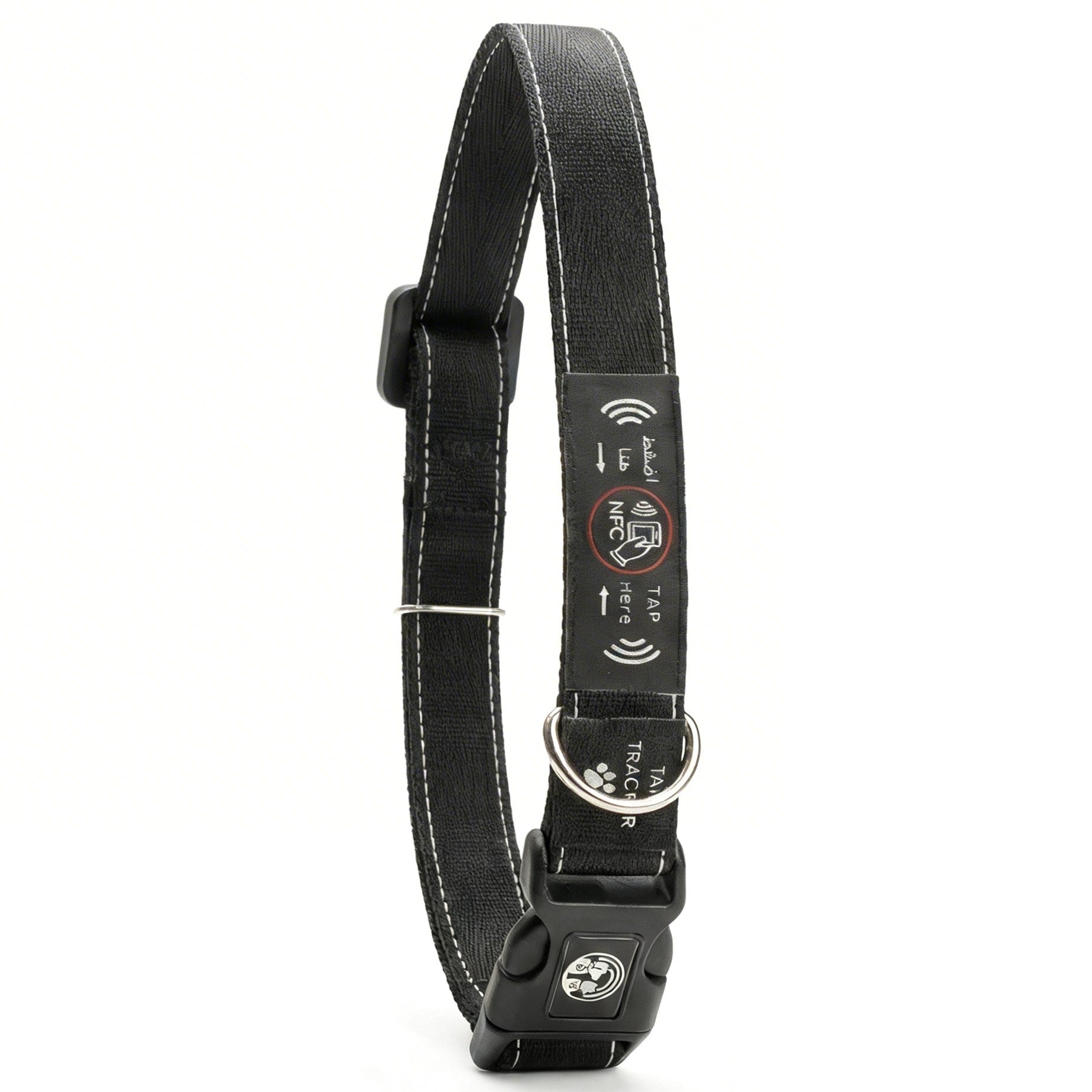 NFC Smart Dog Collar – Black